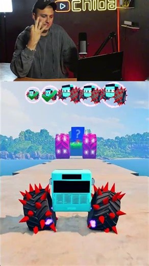 Battle Bus vs Bus with spikes Wheels