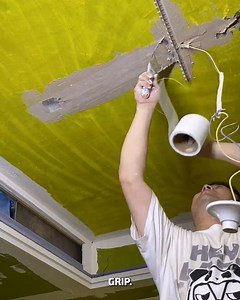 Fast Crack Fix on Ceiling #CeilingFix #WallRepair #QuickRenovation | YNP Media