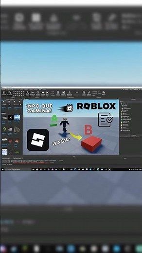 •✅ Cómo hacer que un NPC camine de un punto A a B en Roblox Studio #roblox #robloxstudio #tutorial
