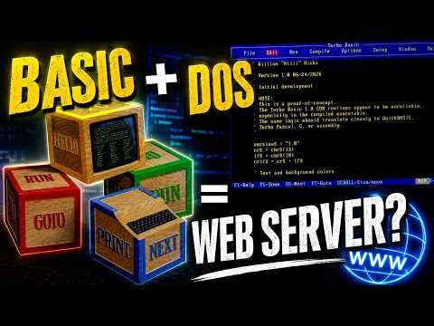 I Couldn't Believe This Actually Worked - Turbo Basic Web Server