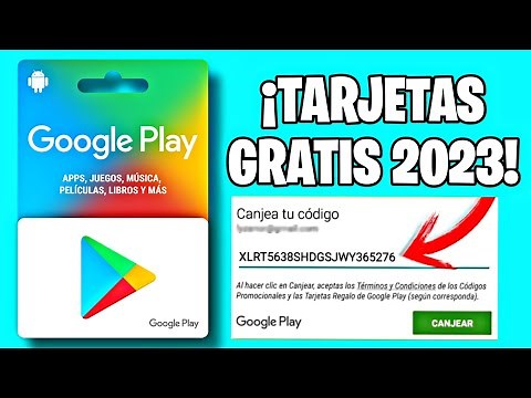 COMO OBTENER TARJETAS GOOGLE PLAY GRATIS EN 2023 | Tarjetas Google play Gratis