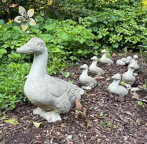 VINTAGE DUCK STATUE (set, Style, Color Option): Durable Solid Concrete Stone. Home Garden Yard Decor. Sealed for Outdoors. Handcrafted U.S.A - Etsy