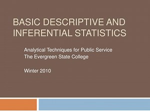 Basic Descriptive and Inferential Statistics - SlideServe