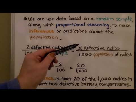 7th Grade Math 10.2d, Using Proportions to Make Inferences