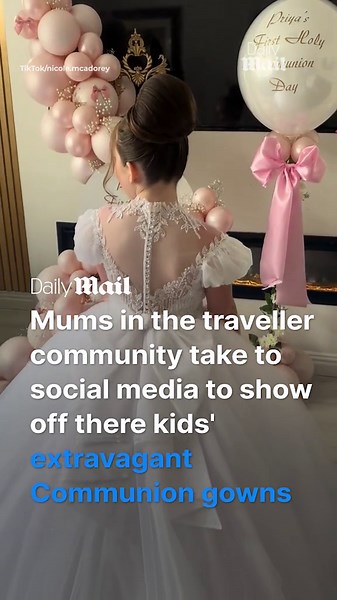 Proud mums splashes out on their children's First Holy Communion