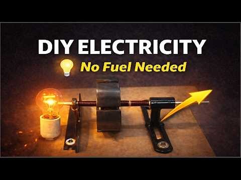 How to Make an Electricity Generator at Home Amazing DIY Project