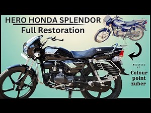 Hero Honda splendor Restoration|Hero Honda splendor modified