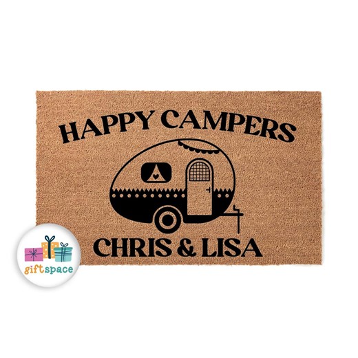 Custom Camper Doormat: Personalized RV Welcome Mat - Housewarming Gift 4628 - Etsy