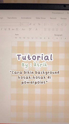 Tutorial Membuat Background Kotak di PowerPoint