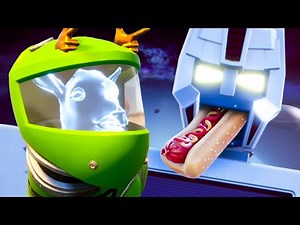 Space Goat Feeds a Giant Microwave Robot a Hot Dog - Goat Simulator 3 Multiverse of Nonsense DLC