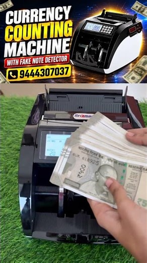 Currency Counting Machine With Fake Note Detector #currency #countingmachine #shorts