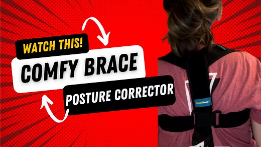 Watch Demo! How to wear the Comfy Brace posture corrector  on Amazon Live