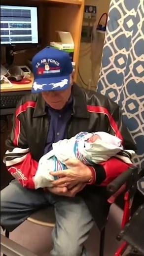 Great-grandad tears up at the name of this newborn | Humankind #Shorts