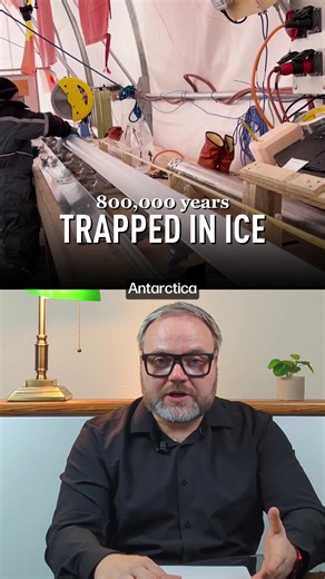 Scientists revealed ancient CO2 levels by drilling Antarctic ice cores up to 1.2 million years old. These frozen time capsules show how our atmosphere changed, offering key insights into climate history and trends. #antarcticicecore #climatehistory #co2levels #earthscience #climatetrends