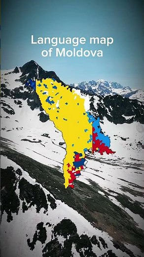 Language map of Moldova #mapping #moldova #varenyik