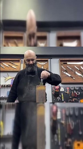 “Forging a Damascus Knife That Can Cut Time Itself 🔥”