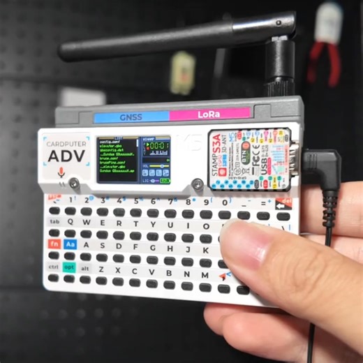 😲😲The M5Stack Cardputer v1.1 is a card-sized programmable development board that integrates a 56-key keyboard, a high-definition display, a microphone, and speakers. ✨✨Powered by the StampS3A core module (based on ESP32-S3FN8), it provides developers, makers, and electronics enthusiasts with a portable and feature-rich embedded development platform.☄️☄️ It blends retro computing with modern IoT technology and can be used for various scenarios such as IoT project development, creative programmi