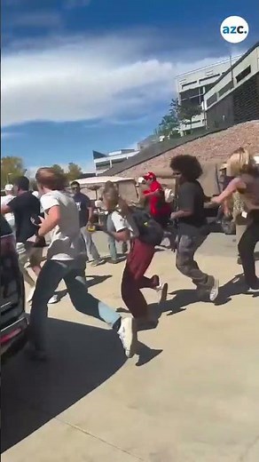 Charlie Kirk carried away after being shot at Utah Valley University
