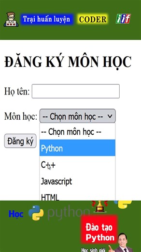 Web Programming with Python - Creating a Registration Form
