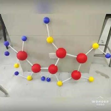 "ball and stick model of compound elements"