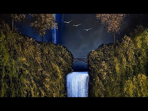 Winter Landscape Painting Tutorial #PaintWithJosh #bobross #artteacher #howtopaint #PaintingTutorial