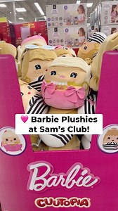 Sam’s Club Lovers on Instagram: "🩷 How CUTE are these new Barbie plushies?! They’re so soft and come in two designs! Just $17.98. #samsclub #barbie #plushies"