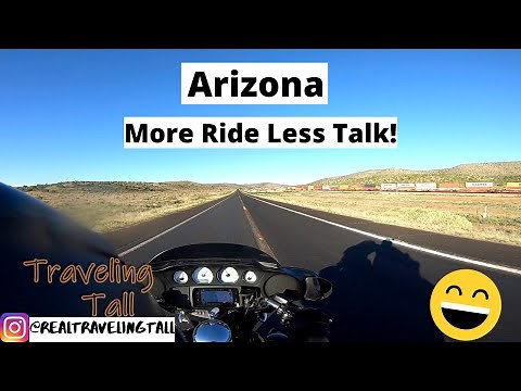 Route 66 in Arizona on a Harley-Davidson Street Glide. Long ride video with light commentary.
