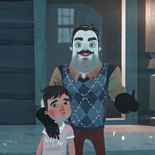 W CUTSCENE ☠️ MONTAGEK PRETREN #edit #shorts #helloneighbor