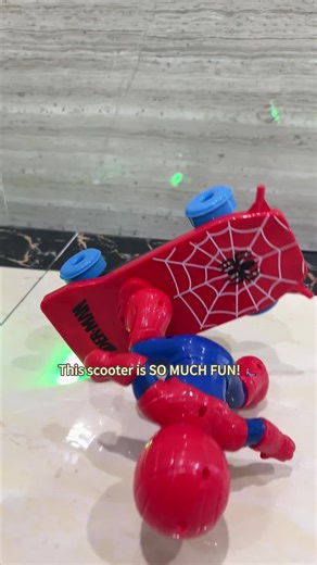 This scooter is SO MUCH FUN! 🛴 #SpiderManToy #RCToyReview #RemoteControlToy #SuperheroToys #ToyTesting #KidsToys #SkateboardToy #MarvelToys #CoolToys #ToyFun #SpideyOnBoard #ToyUnboxing