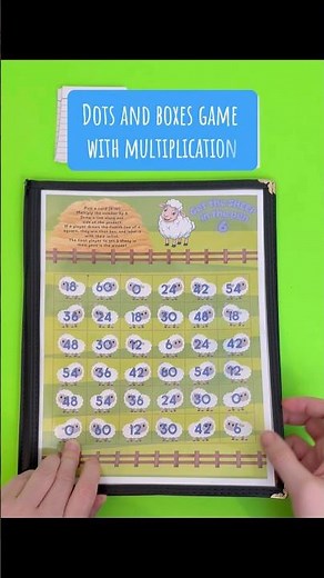 Dots and Boxes Multiplication games. Each game focuses on a specific set of facts.
