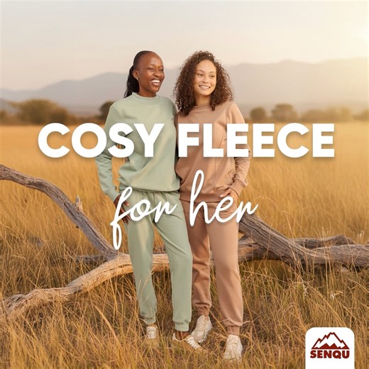 Stay snug, stay stylish! Shop our ladies' sweatshirts or trackpants at 2 for R450. Winter warmth never looked so good! Shop online or in-store. #Senqu #LadiesFleece #LadiesSweatshirts #LadiesTrackpants #Promo #EveryDayIsAnAdventure | SENQU