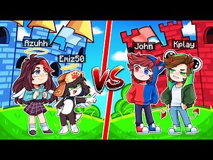 CASTLE OF ANGELS VS CASTLE OF DEMONS! 🏰💥 MINECRAFT with EMIZ50 and John Falz