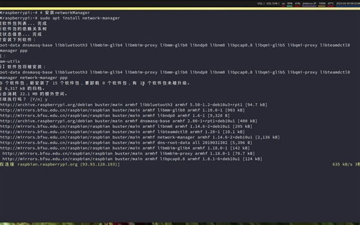 树莓派安装NetworkManager