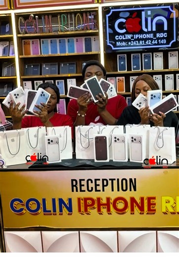 iPhone 18 déjà à kinshasa en provenance direct chez APPLE disponible dans toutes les boutiques COLIN_IPHONE_rdc si tu veux acheter un iPhone et SAMSUNG neufs fabriqués en 2026 kilomètres 00 avec une garantie @apple authentique ne confondez pas l’adresse passez chez @colin_iphone_rdcongo aux adresses ci-après: 243 81 42 44 149 Nos adresses : Boulevard 24 Novembre Au rez-de-chaussée, dans l’immeuble EMPIRE. en face de SWISS MART en diagonale de supermarché GALAXY 2em adresse : C/Gombe au 1er étage