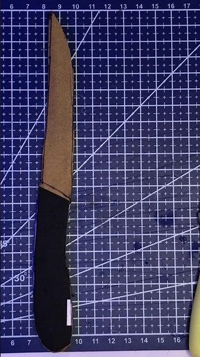 Cardboard knife vs real knife #diy #craft