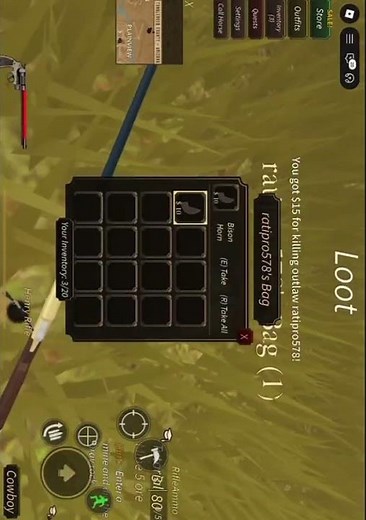 Épica kill(West Bound(Roblox):3) #rdr2 porque es de vaqueros (el #)