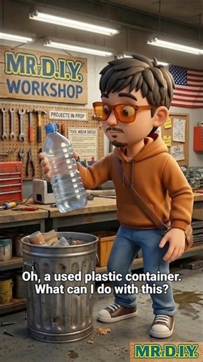Who knew an empty bottle could become this? #3danimation #diy