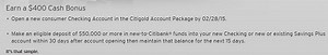 $400 Account Opening Bonus for Citibank Checking Account - View from the Wing