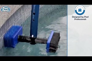 Pool Patch 10 in Pool Tile Brush Scrubber 2-in-1 Scrub and Scour Waterline Tile Scale Cleaner PDPTB