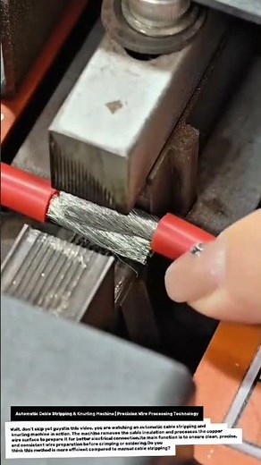 Automatic Cable Stripping & Knurling Machine | Precision Wire Processing Technology.