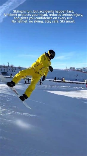 Why a Helmet Is a Must for Skiing ⛷️🪖 #viral #fypシ゚ #reels #funny