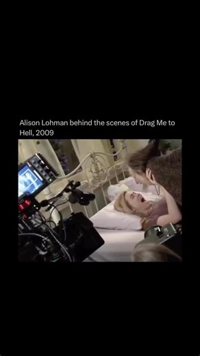 unexplainedfeed on Instagram: "A terrifying look at Alison Lohman’s commitment during the infamous vomit scene in Drag Me to Hell (2009). She reportedly endured multiple takes in which a life-sized Mrs. Ganush puppet drenched her with slime mixed with real, live maggots. #dragmetohell #horror #creepy"