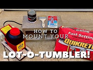 How to mount a vibratory Lot-O-Tumbler for rock tumbling