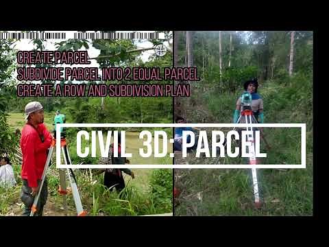 AutoCAD Civil 3d Tutorial for Beginners: PARCEL (Tagalog)