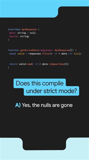 Does this TypeScript compile under strict mode?