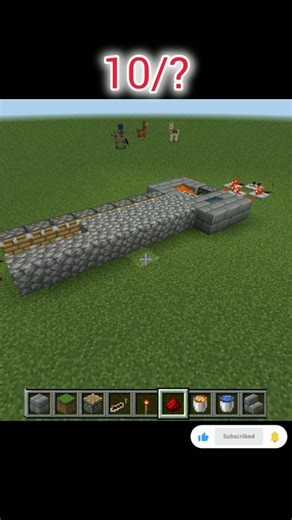 Infinite cobblefstone generator | minecraft shorts | easy cobblestone generator