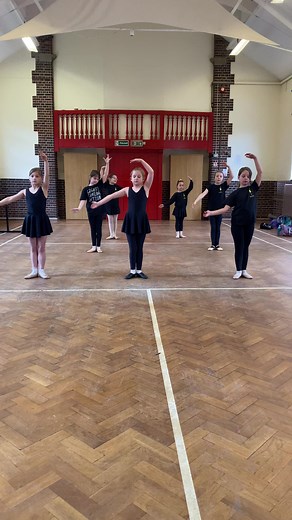 Grade 1 Ballerinas Mastering 'Positions of the Arms' Exercise for Exams