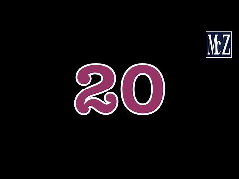 20 Second Timer ⏰ Colorful Countdown – Multicolor Animated Numbers | McZerrill FX