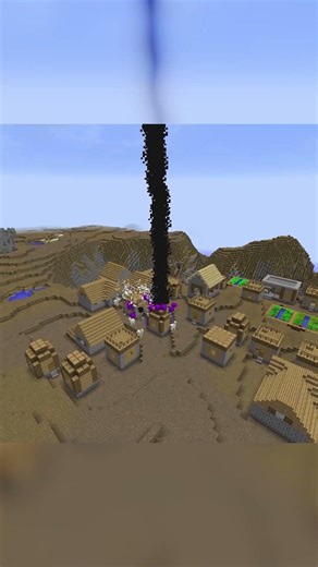 Minecraft Village vs Taint-Tipped Missile (HBM Nuclear Tech Mod & Tektopia Mod 1.12.2)