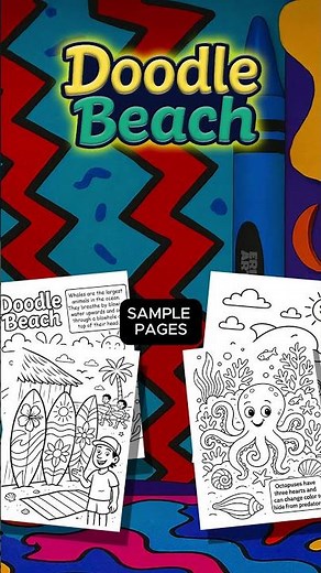 DOODLE BEACH COLORING BOOKS